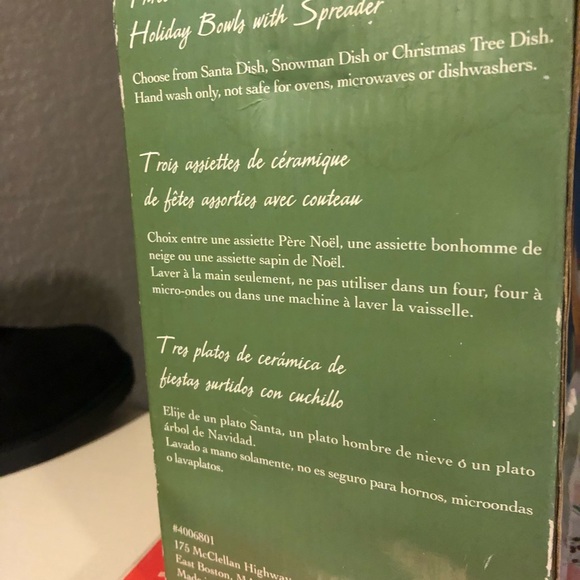 Seasonal Elements butter knife and bowl New in a box 5” tall - Picture 6 of 7